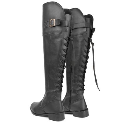 Imagem de Bota Over Montaria Thekne Feminina Acima Do Joelho Ajustável-62