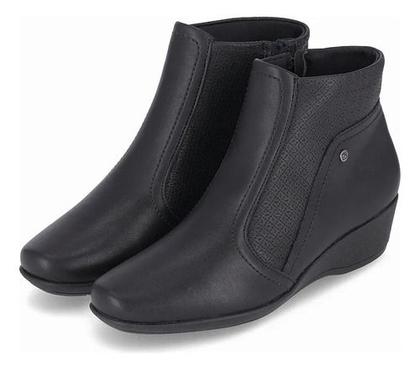 Imagem de Bota Piccadilly 143217 Cano Longo Salto Médio Anabela Leve