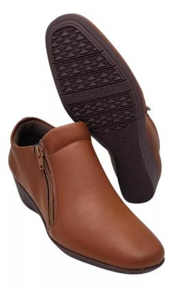 Imagem de Bota Piccadilly Feminina Salto Anabela Conforto Zíper 143236