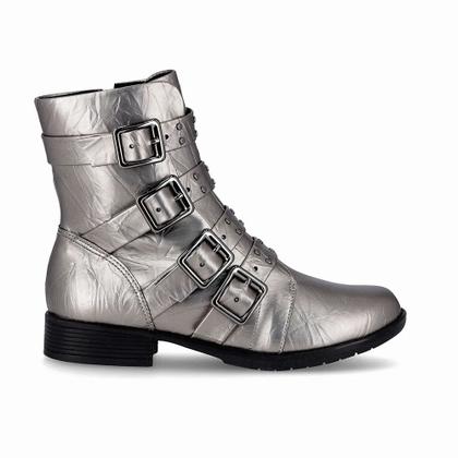 Imagem de Bota Piccadilly Leci Cano Curto Salto Baixo Pewter 653006