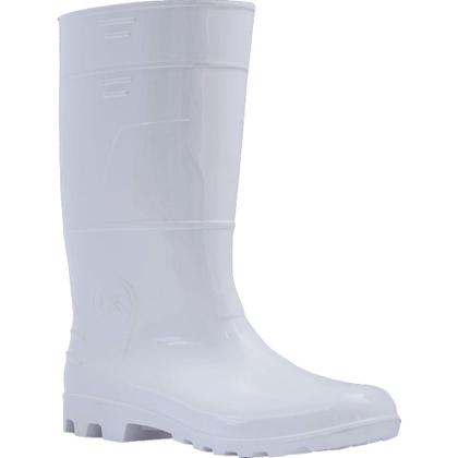Imagem de Bota PVC Branca Sem Forro Safety Kadesh Cano Medio Limpeza