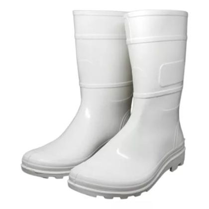 Imagem de Bota Pvc Com Forro Branca Numero 43 Crival