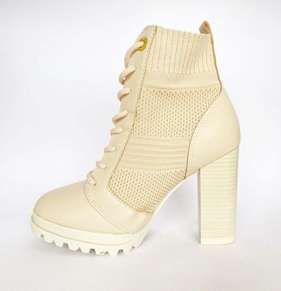 Imagem de Bota Salto Creme Vizzano