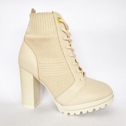 Imagem de Bota Salto Creme Vizzano
