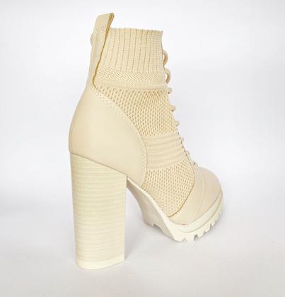 Imagem de Bota Salto Creme Vizzano