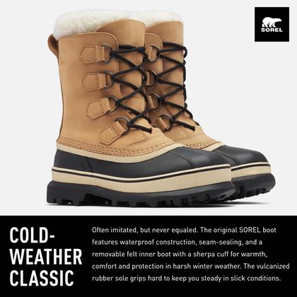 Imagem de Bota Sorel Caribou impermeável para mulheres Buff tamanho 7,5