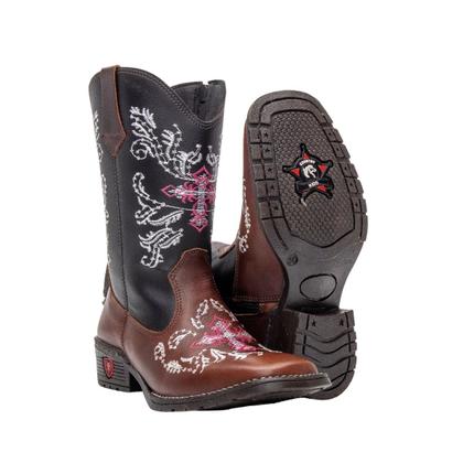 Imagem de Bota Texana Country Infantil Texas Gold de Couro 10000