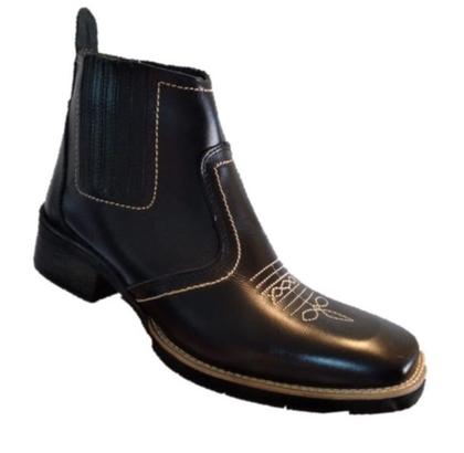 Bota Texana Country Masculina Botina Couro Vaqueta Bordada Vaquejada Rodeio Cavalgada Macia 3140 - CAMPOLINA Imagem de Bota Texana Country Masculina Botina Couro Vaqueta Bordada Vaquejada Rodeio Cavalgada Macia 3140