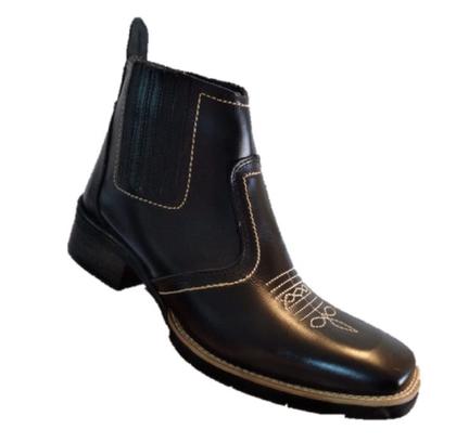 Bota Texana Country Masculina Botina Couro Vaqueta Bordada Vaquejada Rodeio Cavalgada Macia 3140 - CAMPOLINA Imagem de Bota Texana Country Masculina Botina Couro Vaqueta Bordada Vaquejada Rodeio Cavalgada Macia 3140