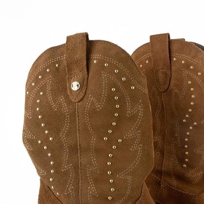 Imagem de Bota Texana Feminina Bottero Couro Legítimo Cano Curto 347711 Tamanho:38Cor:CARAMELO,CASTANHO