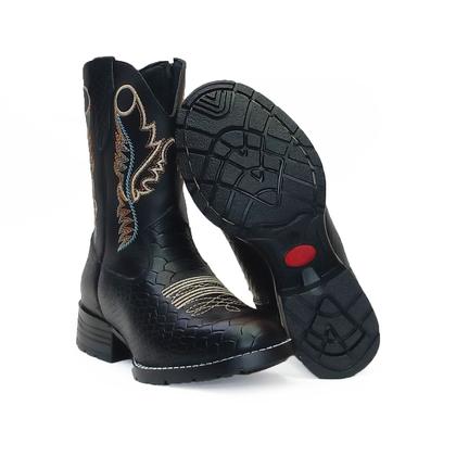 Imagem de Bota Texana Infantil Cano Alto Country Confortável Pampa