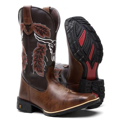 Imagem de Bota Texana Masculina Country em Couro Cara de Boi Ref. CDB-M