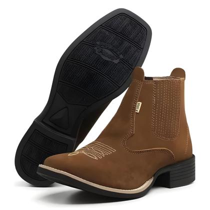 Imagem de Bota Texana Montaria Botina Country Macia Confortavel