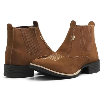 Imagem de Bota Texana Montaria Botina Country Macia Confortavel