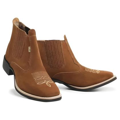 Imagem de Bota Texana Montaria Botina Country Macia Confortavel