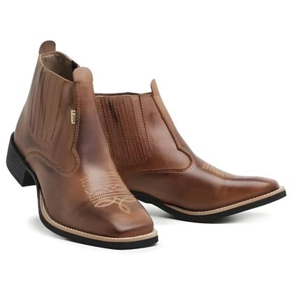 Imagem de Bota Texana Montaria Botina Country Macia Confortavel
