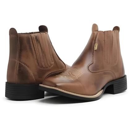 Imagem de Bota Texana Montaria Botina Country Macia Confortavel