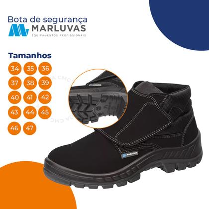 Imagem de BOTA tiras autocolantes MARLUVAS 50B26CB-VEL-BP PRETO BICO PVC CA 43273