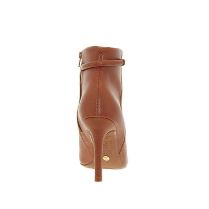 Imagem de Bota Vizzano Bico Fino Cano Curto Salto Fino Tira com Dourado