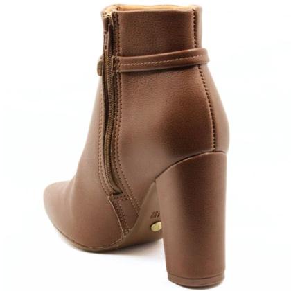 Imagem de Bota Vizzano Zurique Cano Baixo Feminina - Marrom