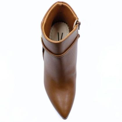 Imagem de Bota Vizzano Zurique Cano Baixo Feminina - Marrom