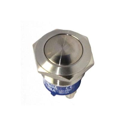 Imagem de Botão Antivandalismo 19mm 1NA AV19BA Momentâneo Metaltex
