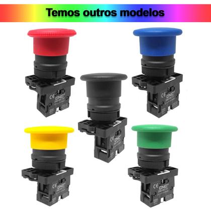 Imagem de Botão cogumelo vermelho modelo lay5-ec42