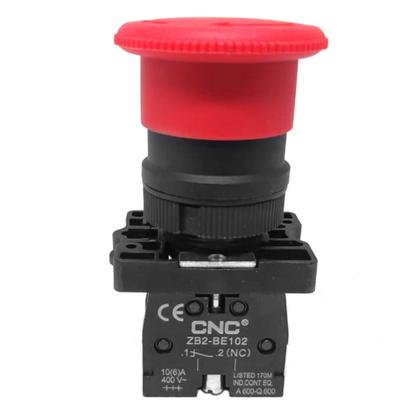 Imagem de Botão cogumelo vermelho modelo lay5-ec42