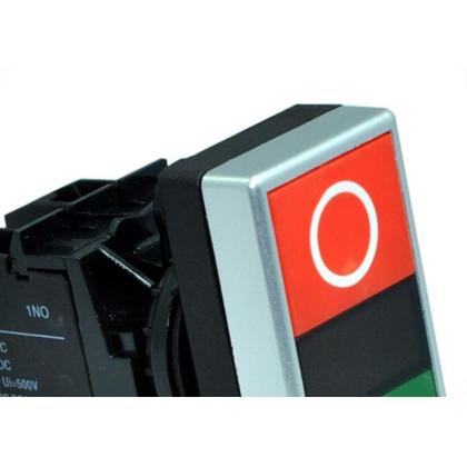 Imagem de Botao Comando Jng Duplo Verde/Vermelho M220V Qddl11 51993