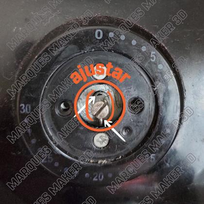 Imagem de Botão Compatível Tempo Timer Air Fryer Philco Saúde Inox Ph3.2l Encaixe Eixo Cruz