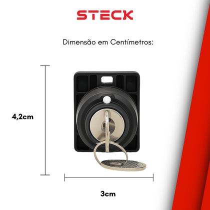 Imagem de Botão Comutador Com Chave PT 0-1 P0 Steck SLCG8D0C