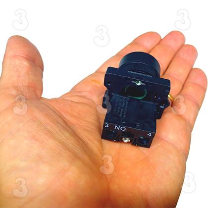 Imagem de Botão de Comando Pulsador Sem Trava Verde Impulso 1na Pulso 22mm EA31