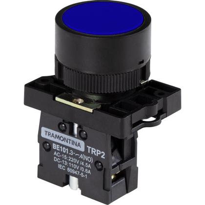 Imagem de Botão de Impulso Tramontina TRP2-EA61 1NA Azul com Base de Plástico