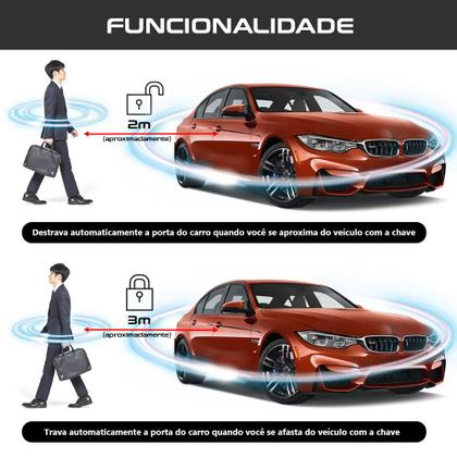 Imagem de Botão de Partida Ford New Fiesta 2011 2012 2013 Chave Presencial Distância Sensor Aproximação