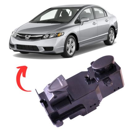 Imagem de Botão De Vidro Elétrico Passageiro New Civic 2009 2010 2011