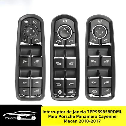 Imagem de Botão Do Interruptor Do Vidro Elétrico Dianteiro Esquerdo Para Porsche Cayenne Macan Panamera