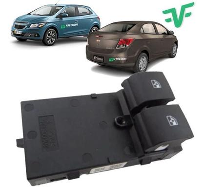 Imagem de Botão do vidro elétrico gm cobalt onix montana prisma spin 2011 á 2021 dianteiro duplo lado esquerdo