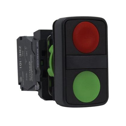 Imagem de Botão Duplo Pulsador 22mm 1NA + 1 NF XB5AA7340 Schneider