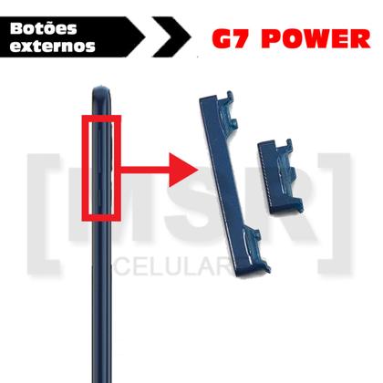 Imagem de Botão externo power e volume celular MOTOROLA modelo G7 POWER