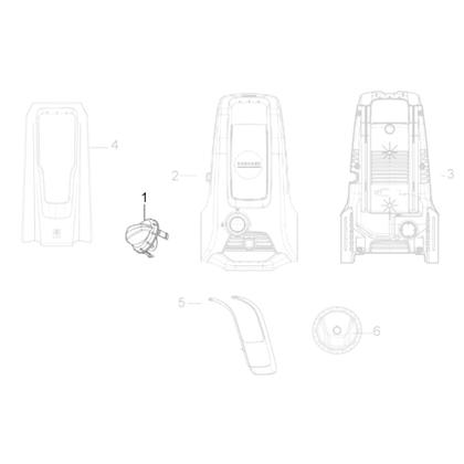 Imagem de Botão Interruptor Compatível com Lavadora Karcher K3 Power 9.398-376.0