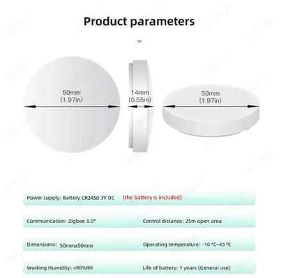 Imagem de Botão interruptor de cena Zigbee Ewelink para gateway Sonoff