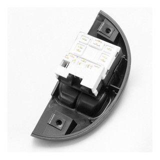 Imagem de Botão Interruptor Duplo Vidro Elétrico Dianteiro Palio Young 2001 A 2002 Led Verde Com Moldura Lado Esquerdo