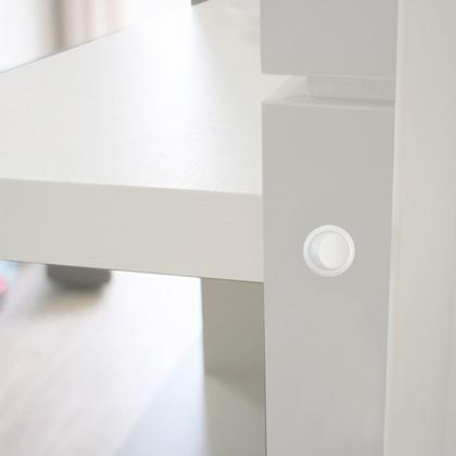 Imagem de Botão Interruptor Gota Bolinha Redondo Branco de Embutir Para Led Em Móveis Nuze