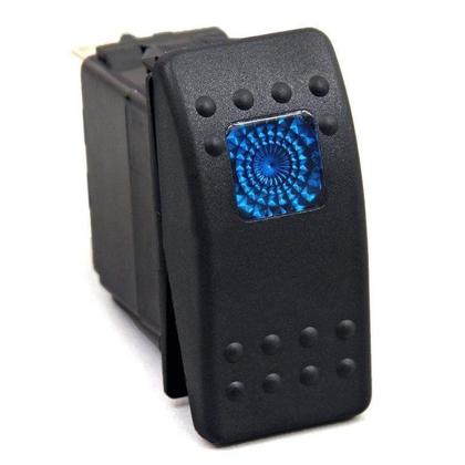 Imagem de Botão Interruptor P/ Bomba de Porão On/Off Momentâneo 12/24v