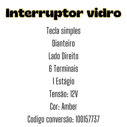 Imagem de Botão interruptor simples vidro eletrico palio siena fire