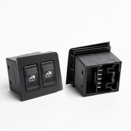 Imagem de Botão Interruptor Vidro Elétrico Duplo Uno Led Âmbar