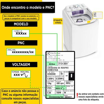 Imagem de Botão Nível De Água Para Lavadora De Roupas Electrolux LTP10 LTD13 LTD15 - 67403635