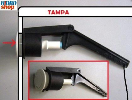 Imagem de Botão Para Caixa Acoplada Deca Acionamento Lateral Branco - 1100SM2117