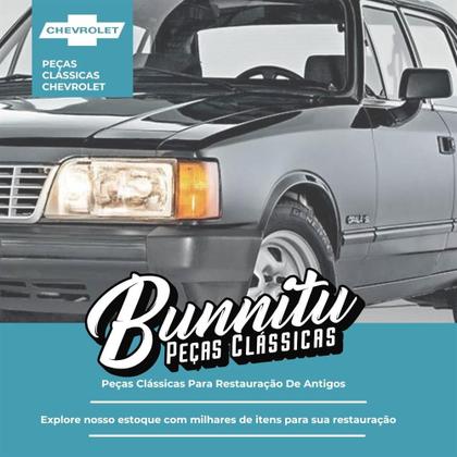 Imagem de Botão Preto Acionador Buzina Completo Centro Volante Direção GM Chevrolet Comodoro SL/E