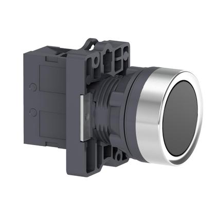 Imagem de Botão Pulsador Plástico 22mm 1NA Preto Schneider XA2EA21